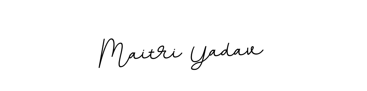 The best way (BallpointsItalic-DORy9) to make a short signature is to pick only two or three words in your name. The name Maitri Yadav include a total of six letters. For converting this name. Maitri Yadav signature style 11 images and pictures png