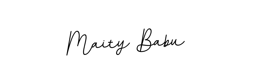 Use a signature maker to create a handwritten signature online. With this signature software, you can design (BallpointsItalic-DORy9) your own signature for name Maity Babu. Maity Babu signature style 11 images and pictures png