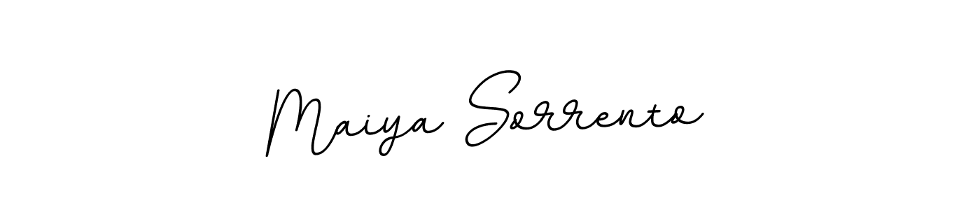 Make a short Maiya Sorrento signature style. Manage your documents anywhere anytime using BallpointsItalic-DORy9. Create and add eSignatures, submit forms, share and send files easily. Maiya Sorrento signature style 11 images and pictures png