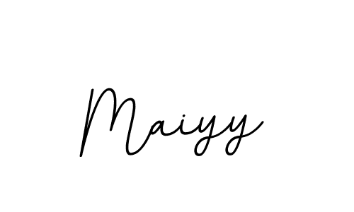 You should practise on your own different ways (BallpointsItalic-DORy9) to write your name (Maiyy) in signature. don't let someone else do it for you. Maiyy signature style 11 images and pictures png