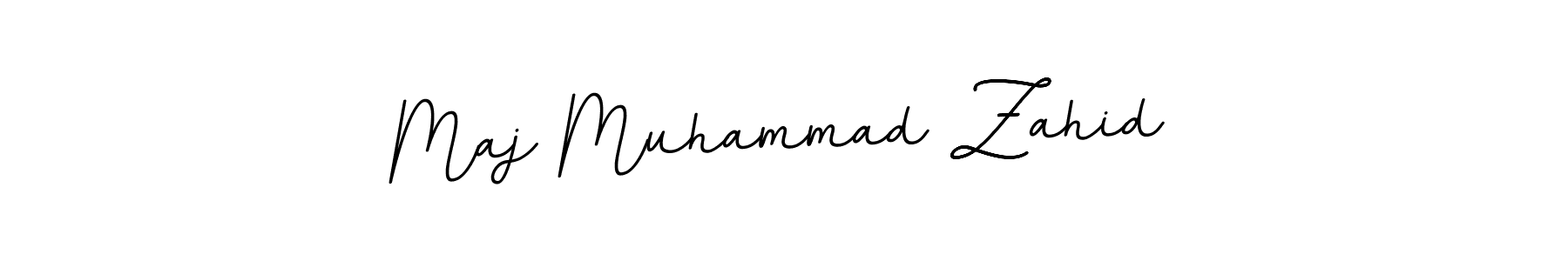 You should practise on your own different ways (BallpointsItalic-DORy9) to write your name (Maj Muhammad Zahid) in signature. don't let someone else do it for you. Maj Muhammad Zahid signature style 11 images and pictures png