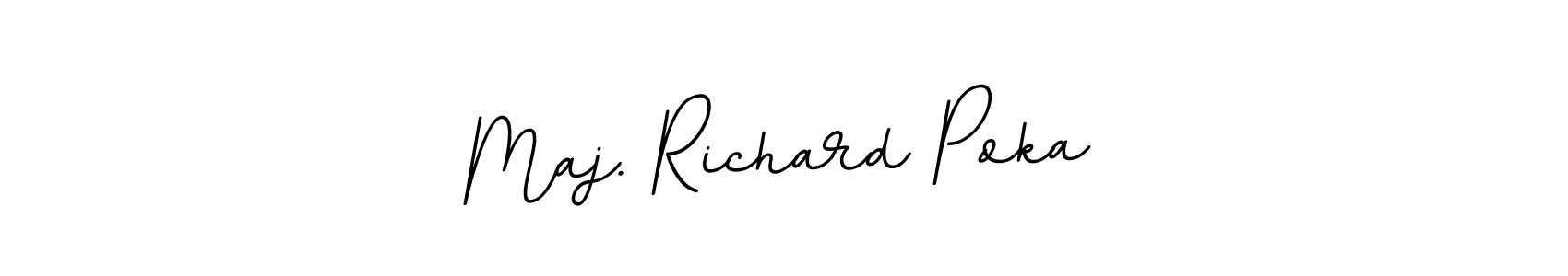 Also we have Maj. Richard Poka name is the best signature style. Create professional handwritten signature collection using BallpointsItalic-DORy9 autograph style. Maj. Richard Poka signature style 11 images and pictures png