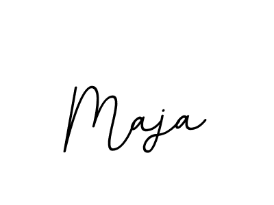 Make a beautiful signature design for name Maja. With this signature (BallpointsItalic-DORy9) style, you can create a handwritten signature for free. Maja signature style 11 images and pictures png