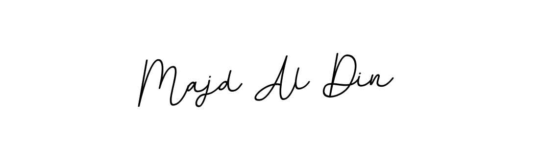 You should practise on your own different ways (BallpointsItalic-DORy9) to write your name (Majd Al Din) in signature. don't let someone else do it for you. Majd Al Din signature style 11 images and pictures png