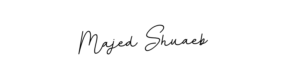 Make a beautiful signature design for name Majed Shuaeb. With this signature (BallpointsItalic-DORy9) style, you can create a handwritten signature for free. Majed Shuaeb signature style 11 images and pictures png