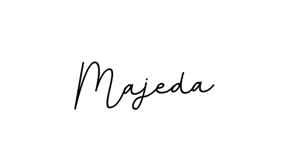 Majeda stylish signature style. Best Handwritten Sign (BallpointsItalic-DORy9) for my name. Handwritten Signature Collection Ideas for my name Majeda. Majeda signature style 11 images and pictures png