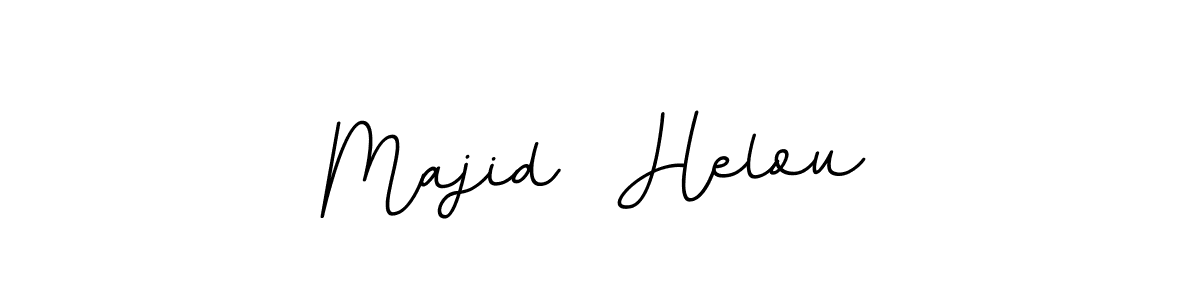 How to make Majid  Helou name signature. Use BallpointsItalic-DORy9 style for creating short signs online. This is the latest handwritten sign. Majid  Helou signature style 11 images and pictures png