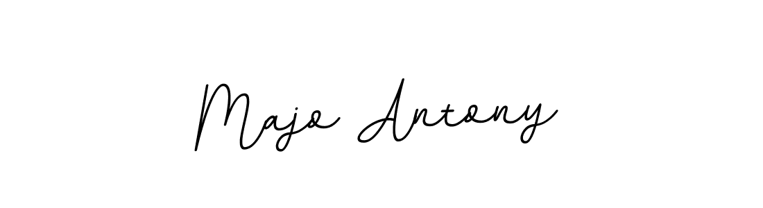 Design your own signature with our free online signature maker. With this signature software, you can create a handwritten (BallpointsItalic-DORy9) signature for name Majo Antony. Majo Antony signature style 11 images and pictures png