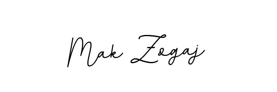 How to make Mak Zogaj name signature. Use BallpointsItalic-DORy9 style for creating short signs online. This is the latest handwritten sign. Mak Zogaj signature style 11 images and pictures png