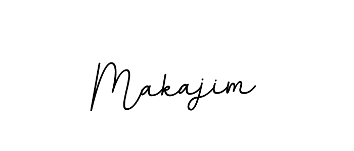 Design your own signature with our free online signature maker. With this signature software, you can create a handwritten (BallpointsItalic-DORy9) signature for name Makajim. Makajim signature style 11 images and pictures png