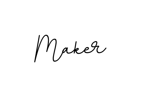 Make a beautiful signature design for name Maker. With this signature (BallpointsItalic-DORy9) style, you can create a handwritten signature for free. Maker signature style 11 images and pictures png