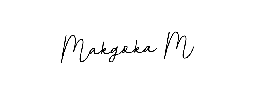The best way (BallpointsItalic-DORy9) to make a short signature is to pick only two or three words in your name. The name Makgoka M include a total of six letters. For converting this name. Makgoka M signature style 11 images and pictures png