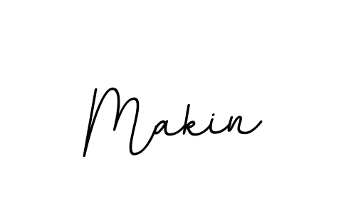 How to make Makin name signature. Use BallpointsItalic-DORy9 style for creating short signs online. This is the latest handwritten sign. Makin signature style 11 images and pictures png