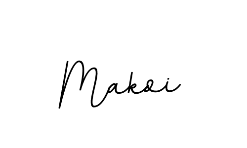 You should practise on your own different ways (BallpointsItalic-DORy9) to write your name (Makoi) in signature. don't let someone else do it for you. Makoi signature style 11 images and pictures png