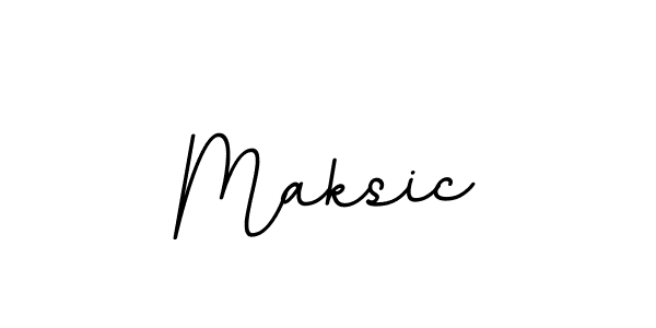 How to make Maksic name signature. Use BallpointsItalic-DORy9 style for creating short signs online. This is the latest handwritten sign. Maksic signature style 11 images and pictures png
