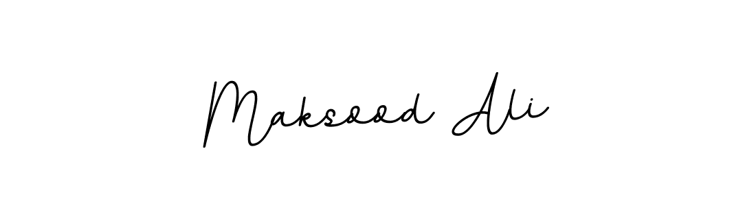 Use a signature maker to create a handwritten signature online. With this signature software, you can design (BallpointsItalic-DORy9) your own signature for name Maksood Ali. Maksood Ali signature style 11 images and pictures png