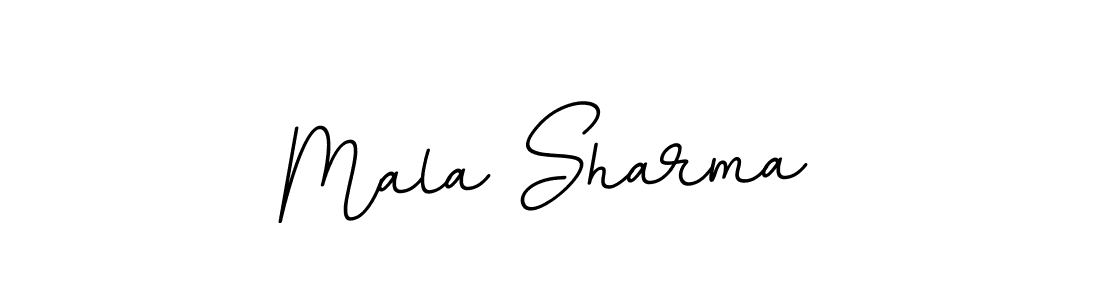 Make a beautiful signature design for name Mala Sharma. With this signature (BallpointsItalic-DORy9) style, you can create a handwritten signature for free. Mala Sharma signature style 11 images and pictures png