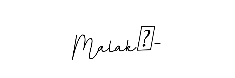 Make a beautiful signature design for name Malak—-. With this signature (BallpointsItalic-DORy9) style, you can create a handwritten signature for free. Malak—- signature style 11 images and pictures png
