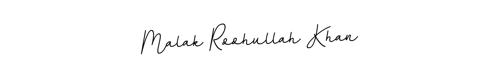 The best way (BallpointsItalic-DORy9) to make a short signature is to pick only two or three words in your name. The name Malak Roohullah Khan include a total of six letters. For converting this name. Malak Roohullah Khan signature style 11 images and pictures png