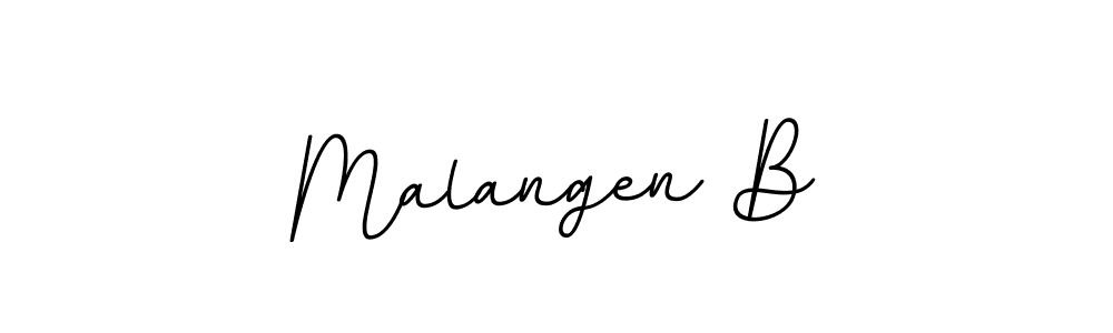 Create a beautiful signature design for name Malangen B. With this signature (BallpointsItalic-DORy9) fonts, you can make a handwritten signature for free. Malangen B signature style 11 images and pictures png