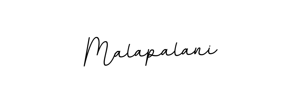 Use a signature maker to create a handwritten signature online. With this signature software, you can design (BallpointsItalic-DORy9) your own signature for name Malapalani. Malapalani signature style 11 images and pictures png