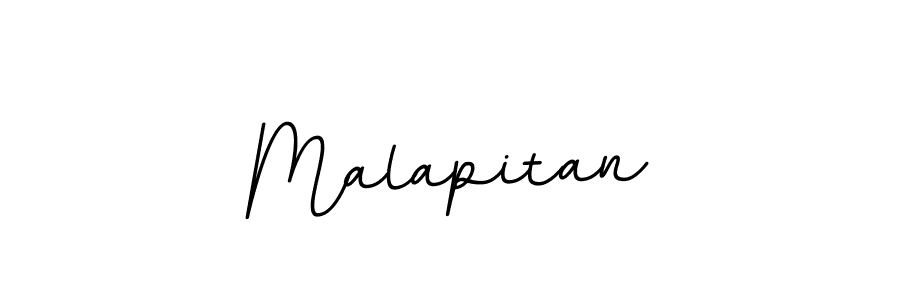Use a signature maker to create a handwritten signature online. With this signature software, you can design (BallpointsItalic-DORy9) your own signature for name Malapitan. Malapitan signature style 11 images and pictures png