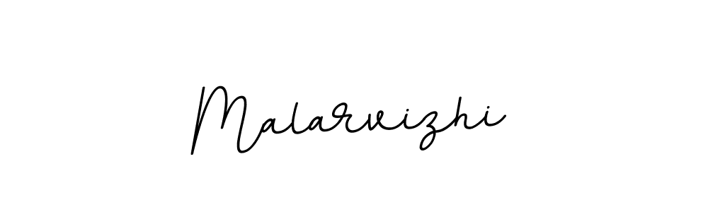 Use a signature maker to create a handwritten signature online. With this signature software, you can design (BallpointsItalic-DORy9) your own signature for name Malarvizhi. Malarvizhi signature style 11 images and pictures png