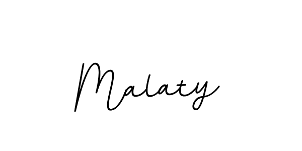 Make a beautiful signature design for name Malaty. With this signature (BallpointsItalic-DORy9) style, you can create a handwritten signature for free. Malaty signature style 11 images and pictures png