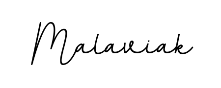 A classic penmanship look for Malaviak. The BallpointsItalic-DORy9 font brings timeless elegance and confidence to every signed document. Malaviak signature style 11 images and pictures png