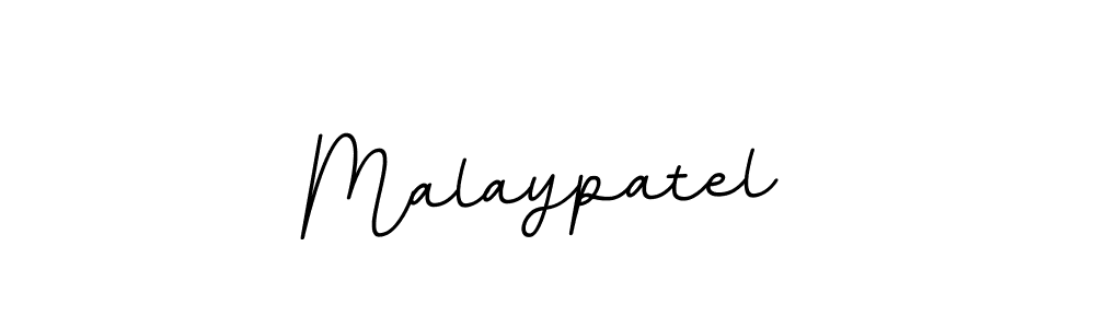 Use a signature maker to create a handwritten signature online. With this signature software, you can design (BallpointsItalic-DORy9) your own signature for name Malaypatel. Malaypatel signature style 11 images and pictures png