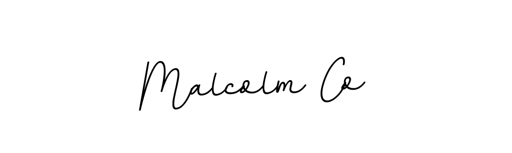 It looks lik you need a new signature style for name Malcolm Co. Design unique handwritten (BallpointsItalic-DORy9) signature with our free signature maker in just a few clicks. Malcolm Co signature style 11 images and pictures png