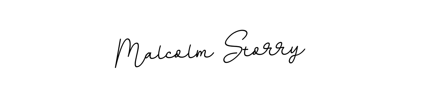 How to make Malcolm Storry name signature. Use BallpointsItalic-DORy9 style for creating short signs online. This is the latest handwritten sign. Malcolm Storry signature style 11 images and pictures png