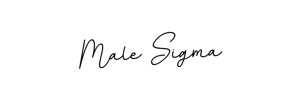 Use a signature maker to create a handwritten signature online. With this signature software, you can design (BallpointsItalic-DORy9) your own signature for name Male Sigma. Male Sigma signature style 11 images and pictures png