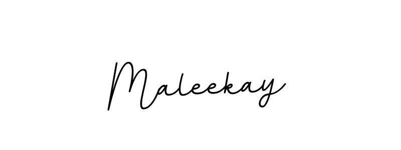 Use a signature maker to create a handwritten signature online. With this signature software, you can design (BallpointsItalic-DORy9) your own signature for name Maleekay. Maleekay signature style 11 images and pictures png