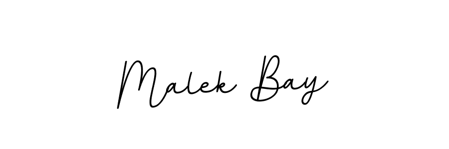 Create a beautiful signature design for name Malek Bay. With this signature (BallpointsItalic-DORy9) fonts, you can make a handwritten signature for free. Malek Bay signature style 11 images and pictures png