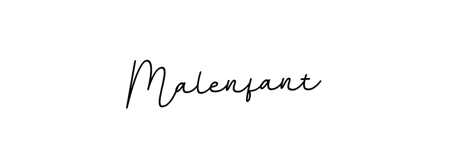 How to make Malenfant name signature. Use BallpointsItalic-DORy9 style for creating short signs online. This is the latest handwritten sign. Malenfant signature style 11 images and pictures png