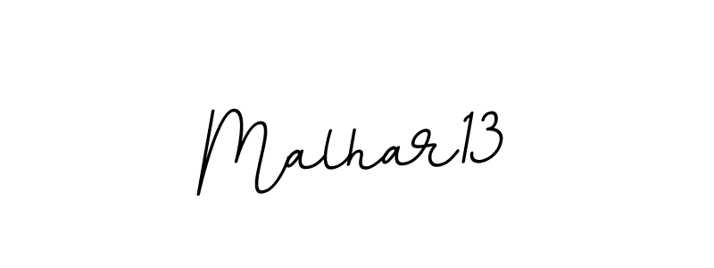 Use a signature maker to create a handwritten signature online. With this signature software, you can design (BallpointsItalic-DORy9) your own signature for name Malhar13. Malhar13 signature style 11 images and pictures png