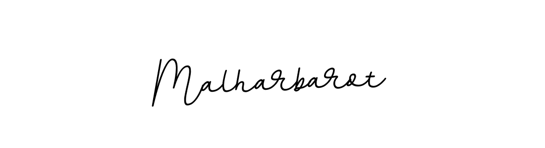 Make a beautiful signature design for name Malharbarot. With this signature (BallpointsItalic-DORy9) style, you can create a handwritten signature for free. Malharbarot signature style 11 images and pictures png