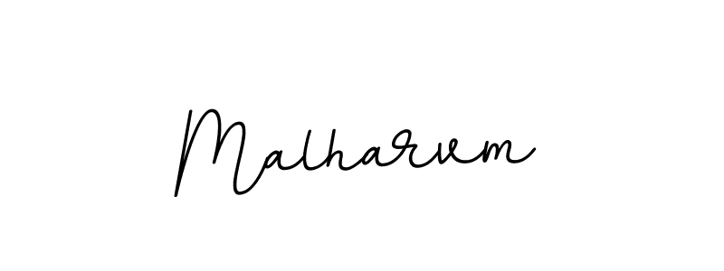 How to Draw Malharvm signature style? BallpointsItalic-DORy9 is a latest design signature styles for name Malharvm. Malharvm signature style 11 images and pictures png