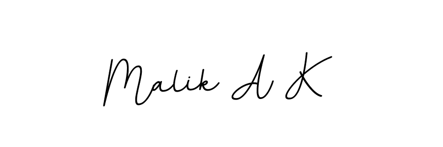 This is the best signature style for the Malik A K name. Also you like these signature font (BallpointsItalic-DORy9). Mix name signature. Malik A K signature style 11 images and pictures png