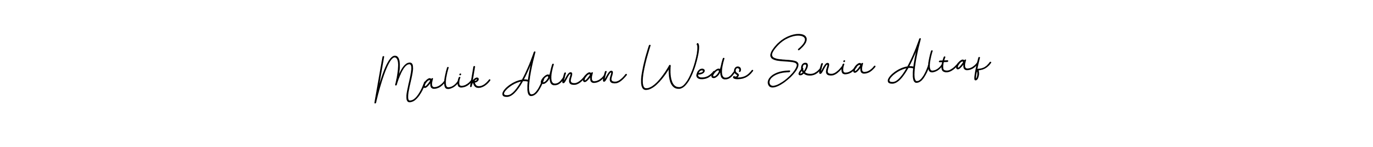 The best way (BallpointsItalic-DORy9) to make a short signature is to pick only two or three words in your name. The name Malik Adnan Weds Sonia Altaf include a total of six letters. For converting this name. Malik Adnan Weds Sonia Altaf signature style 11 images and pictures png