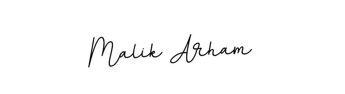 It looks lik you need a new signature style for name Malik Arham. Design unique handwritten (BallpointsItalic-DORy9) signature with our free signature maker in just a few clicks. Malik Arham signature style 11 images and pictures png