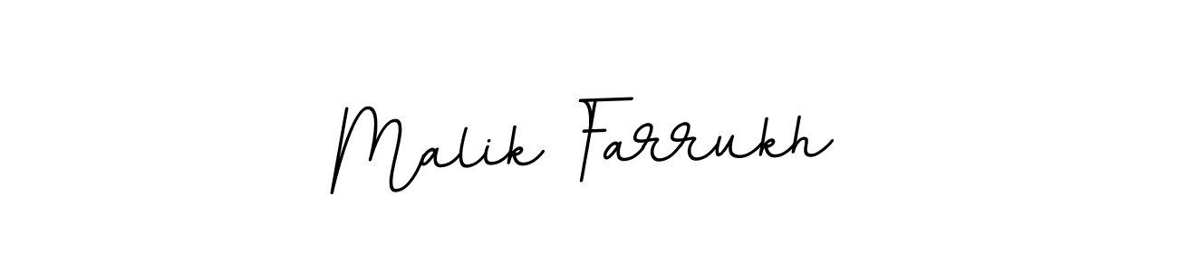 Make a beautiful signature design for name Malik Farrukh. With this signature (BallpointsItalic-DORy9) style, you can create a handwritten signature for free. Malik Farrukh signature style 11 images and pictures png