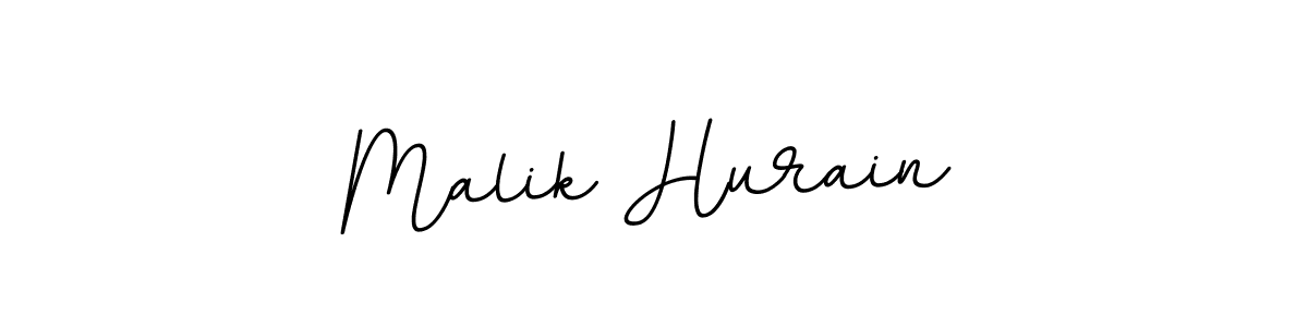 How to make Malik Hurain name signature. Use BallpointsItalic-DORy9 style for creating short signs online. This is the latest handwritten sign. Malik Hurain signature style 11 images and pictures png