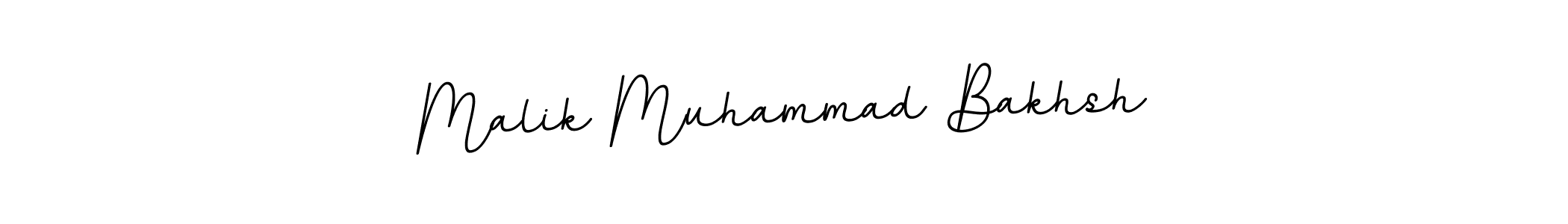 Make a beautiful signature design for name Malik Muhammad Bakhsh. With this signature (BallpointsItalic-DORy9) style, you can create a handwritten signature for free. Malik Muhammad Bakhsh signature style 11 images and pictures png