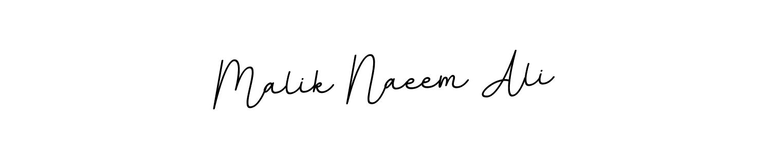 Design your own signature with our free online signature maker. With this signature software, you can create a handwritten (BallpointsItalic-DORy9) signature for name Malik Naeem Ali. Malik Naeem Ali signature style 11 images and pictures png