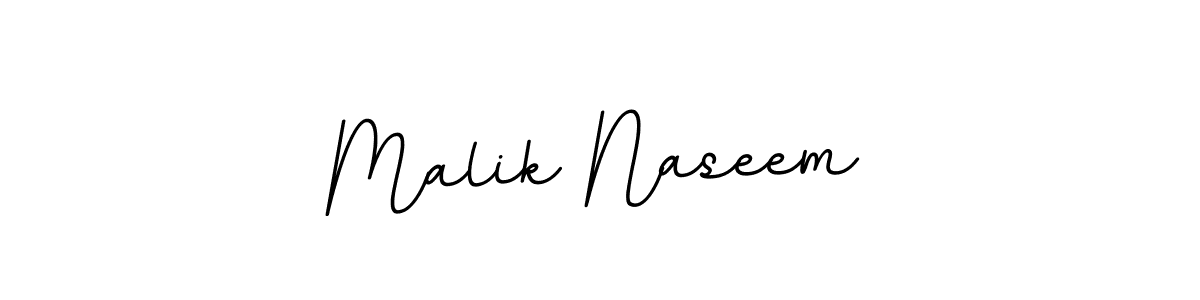 Make a beautiful signature design for name Malik Naseem. With this signature (BallpointsItalic-DORy9) style, you can create a handwritten signature for free. Malik Naseem signature style 11 images and pictures png