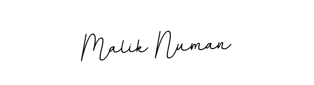 How to make Malik Numan name signature. Use BallpointsItalic-DORy9 style for creating short signs online. This is the latest handwritten sign. Malik Numan signature style 11 images and pictures png