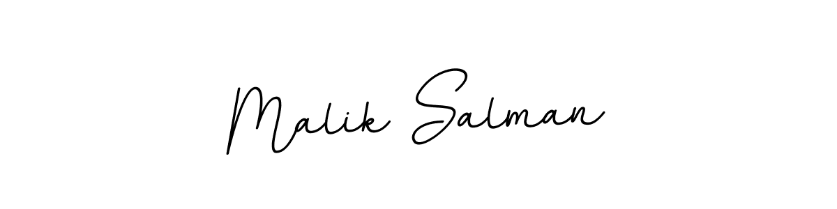 Use a signature maker to create a handwritten signature online. With this signature software, you can design (BallpointsItalic-DORy9) your own signature for name Malik Salman. Malik Salman signature style 11 images and pictures png