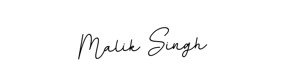 Design your own signature with our free online signature maker. With this signature software, you can create a handwritten (BallpointsItalic-DORy9) signature for name Malik Singh. Malik Singh signature style 11 images and pictures png